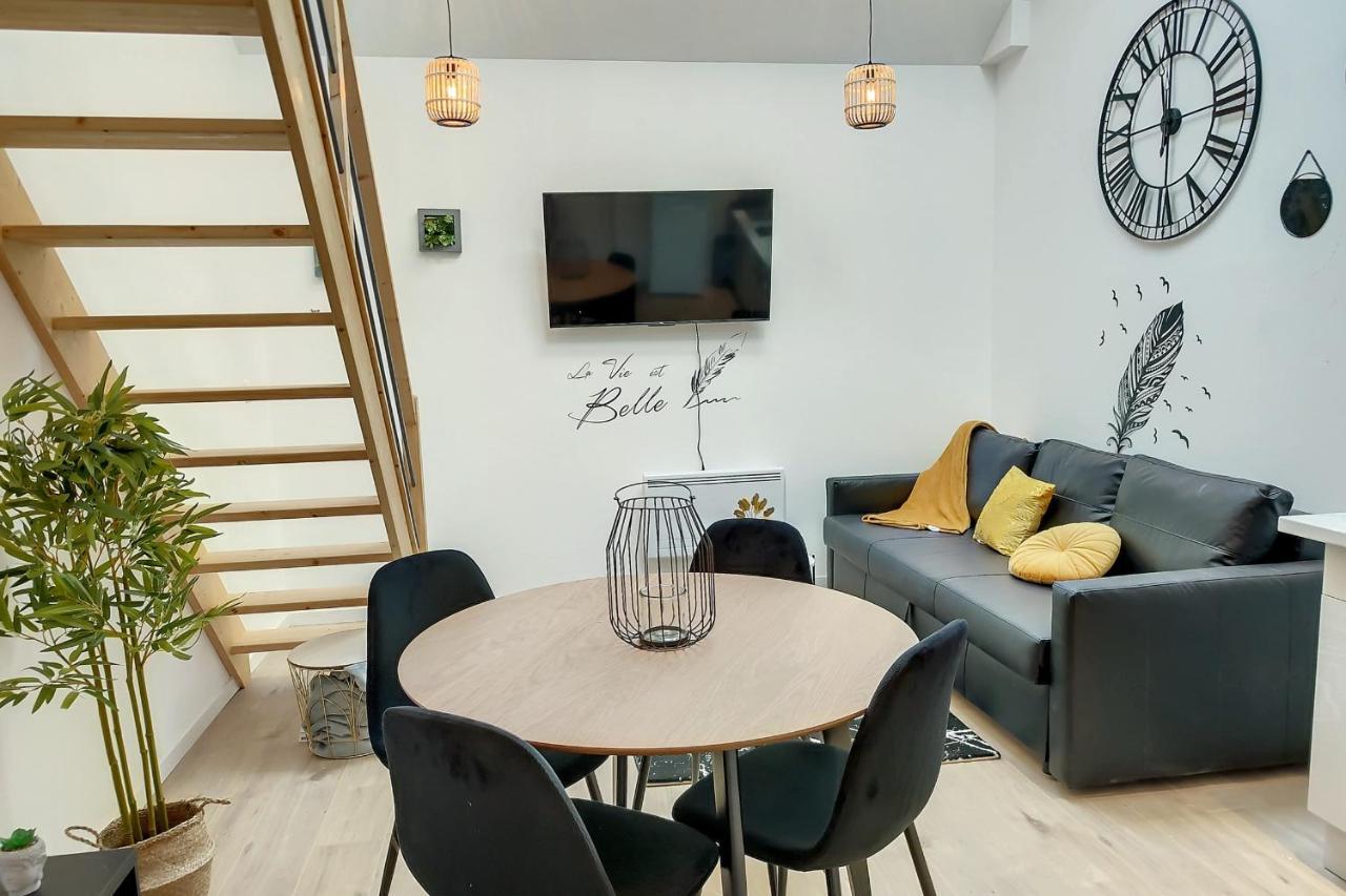 Sublime Appart Renove Duplex Centre Ville 4Pers Wifi 圣康坦 外观 照片